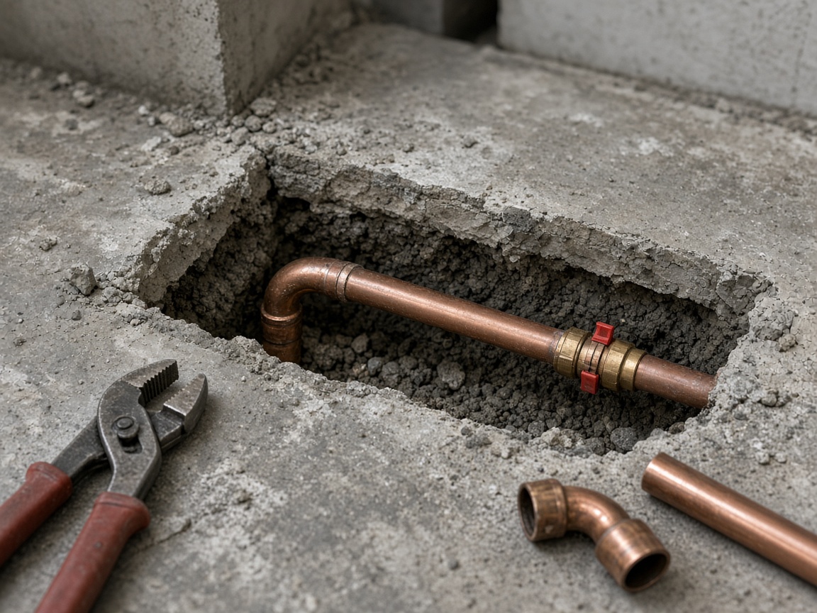 PEX plumbing tools and fittings (illustrative stock photo)